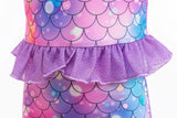 Little Girl Mermaid Ariel Princess Dress Halloween Cosplay Children's Birthday Party Costume