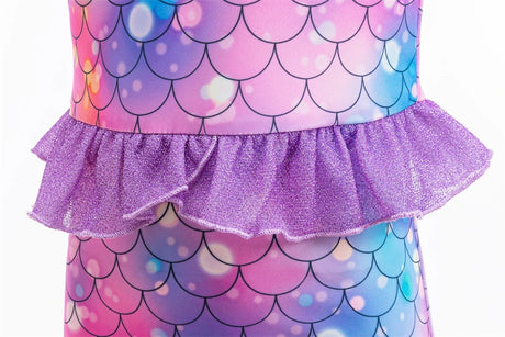 Little Girl Mermaid Ariel Princess Dress Halloween Cosplay Children's Birthday Party Costume