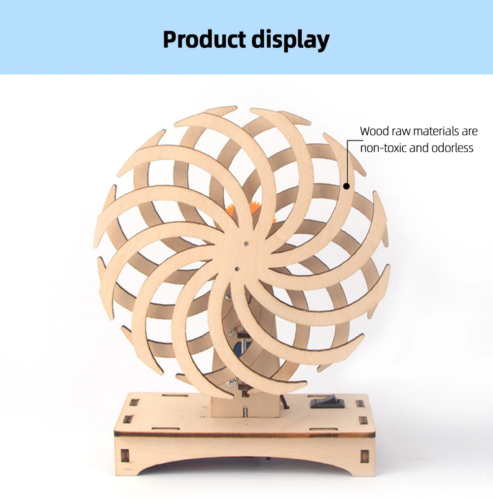 Magic Colour Wheel DIY Science Experiment Kit & Education Model Toy Physics Science Toys For Children