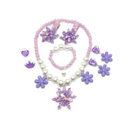Mermaid Accessories Gloves Wand Crown Jewellery Set Wig Necklace Braid Cosplay Halloween Birthday Party