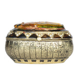 Egyptian Scarab Beetle Trinket Box Metal Crafts