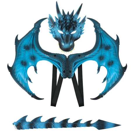 Dragon Costume Kids Cosplay Sets - Wings, Tail, Mask