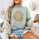 Celestial Sun Face T-Shirt