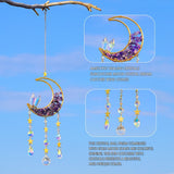 Sun Catcher Moon Crystal Rainbow Prism Garden Home Decor