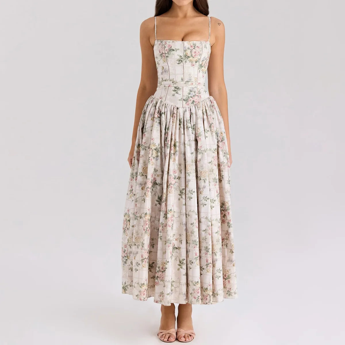 Olivietta's Floral Print Midi Sundress