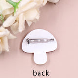 Glittery Mushroom Acrylic Brooch