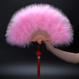 Feather Folding Fan