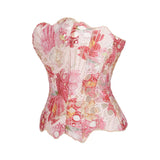 Vintage Mermaid Corset Top Double Lace Layered Boned Bustiers