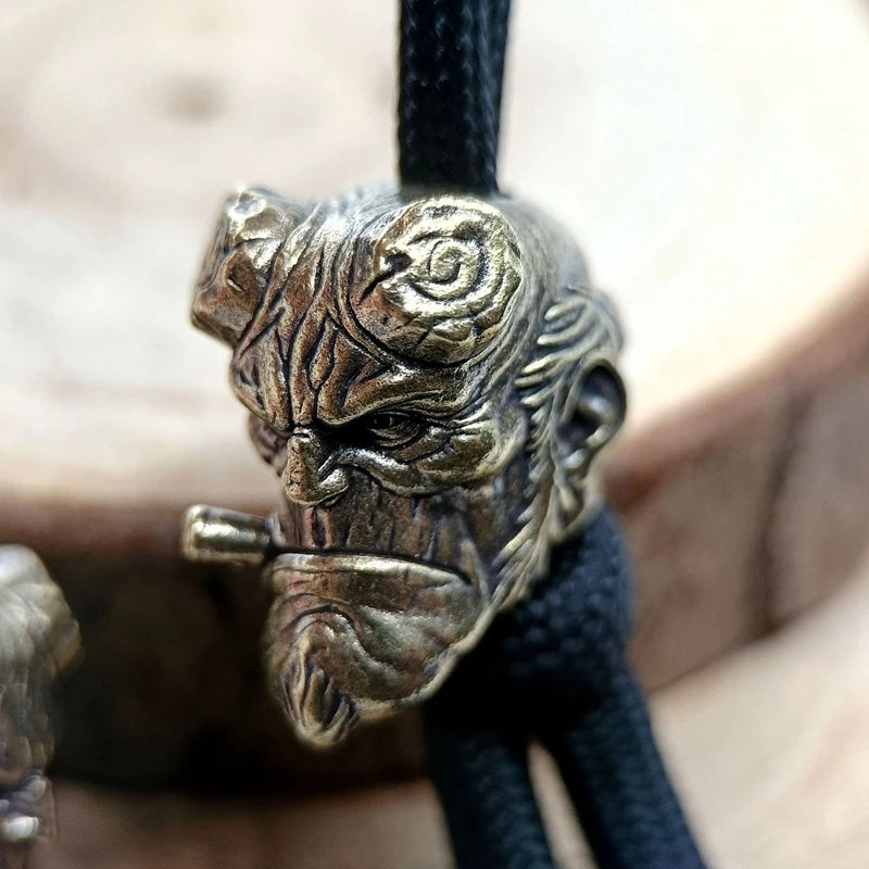 Hell Boy Brass Paracord Beads Lanyard Dreadlock Beard Bead