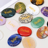 Natural Crystal Thumb Worry Stone for Meditation Anxiety Charkas