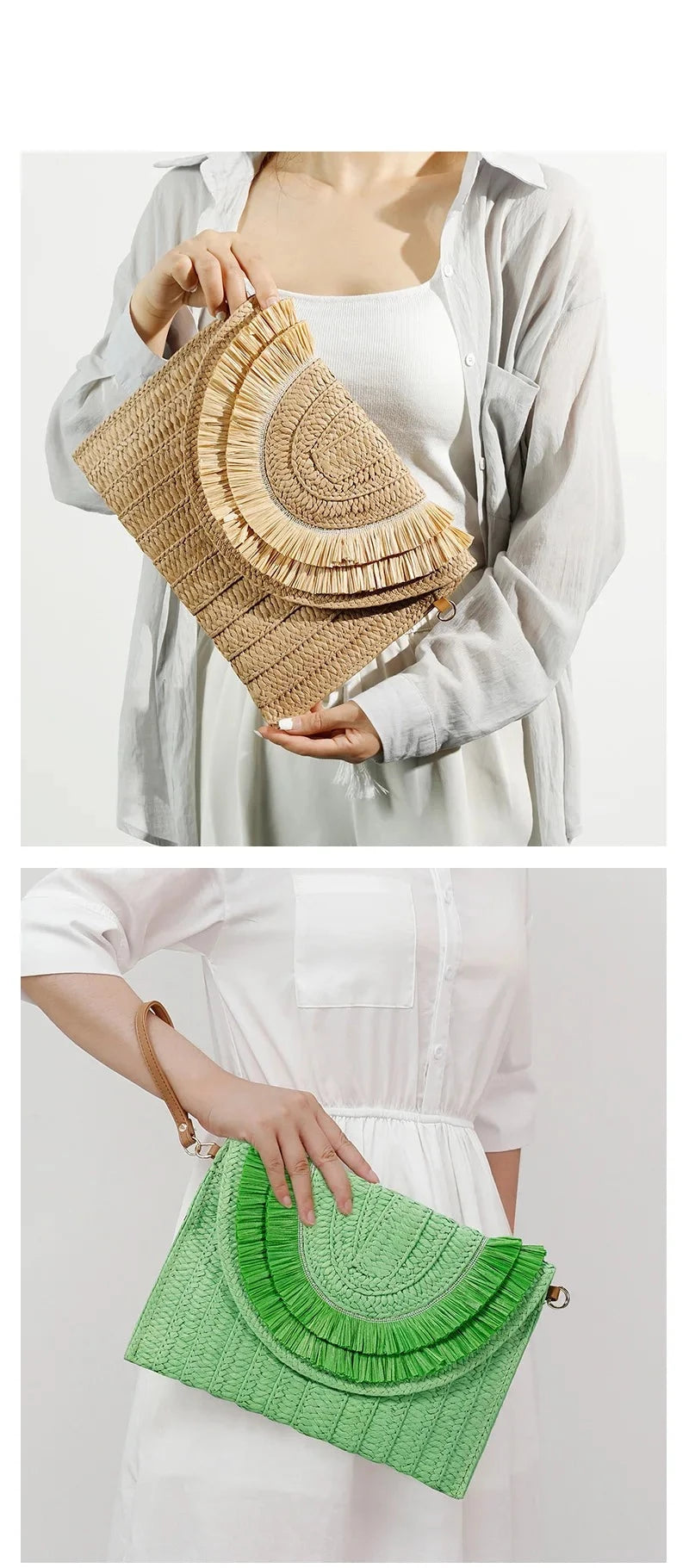 51 Fabulous Raffia Oversize Clutch Bags