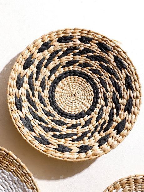 Seagrass Wall Basket Boho Home Decoration Handmade Natural Wall Art