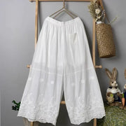 Mori Layering Three Quarter Cotton Linen Pants