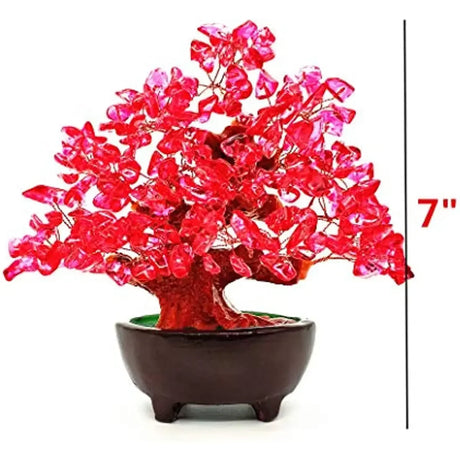 7 Inch Quartz Crystal Money Tree Bonsai Feng Shui Gem Decoration
