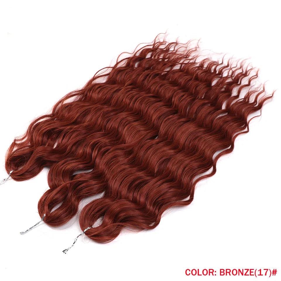 Ombre Rainbow 24 Inch Synthetic Hair Wave Braiding Hair Extensions