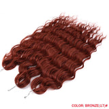 Ombre Rainbow 24 Inch Synthetic Hair Wave Braiding Hair Extensions