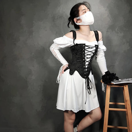 Pirate Jacquotte's Buxom Binder Lace Up Corset