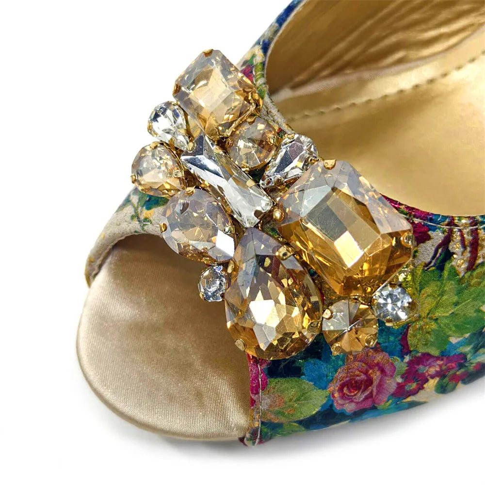 Spring Garden Party Shoes And Matching Bag Set