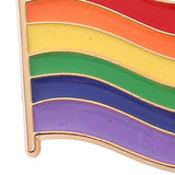Love is Love Heart Rainbow Pride Flag Enamel Badges