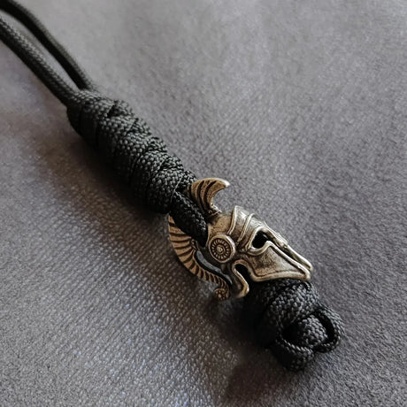 Warriror Helmets Paracord Beads Lanyard Dreadlock Beard Bead