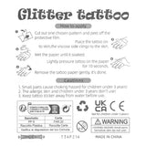 Temporary Tattoo Glitter Fairy Butterfly Face Tattoos