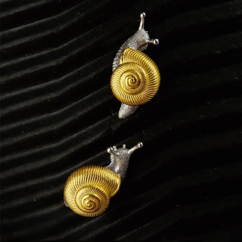 Slow Down Snail Earrings