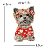 Scotty Dog Brooches 4 Colours