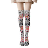 Floral and Fantasy Printed Stockings Long Socks