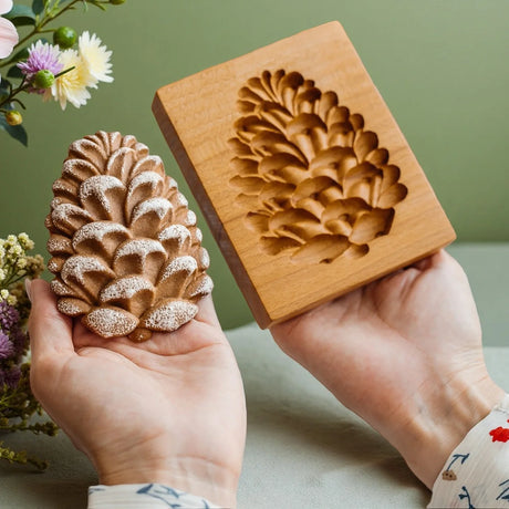 Even More Wooden Cookie Moulds Embossed Biscuit Press Cutter Moulds, Fish, Tiger, Horse, Squirrel, Seasonal