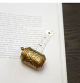 150cm Brass Floral Relief Hand-Cranked Tape Measure