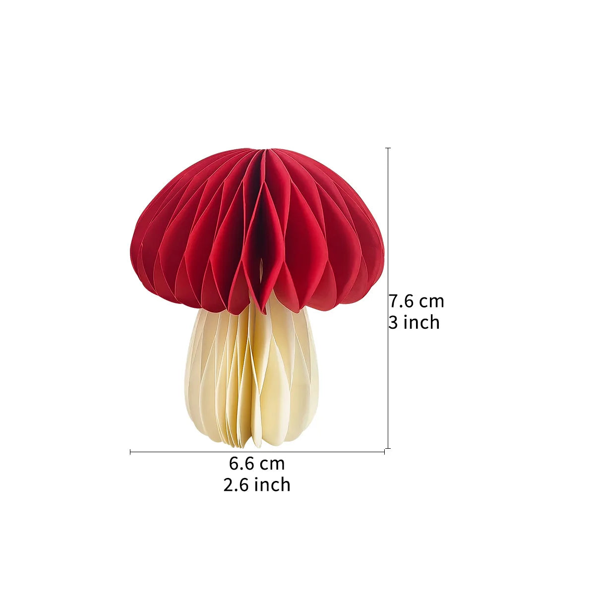 Mushroom Honeycomb Hanging Ornaments Woodland Mushroom Paper Decoration
