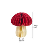 Mushroom Honeycomb Hanging Ornaments Woodland Mushroom Paper Decoration