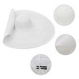 Nantucket Summer Oversized Wide Brim Foldable Straw Sun Hats