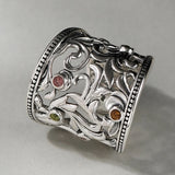 Eternal Garden S925 Sterling Silver Ring Tourmaline
