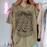 Fox Yin Yang T-Shirt Witchy Forestcore Tee