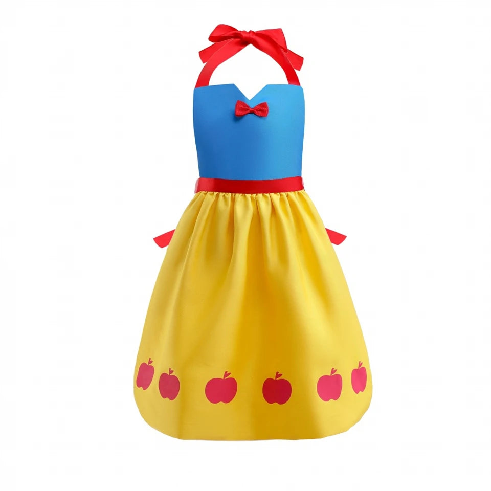 Mother Daughter Matching Clothing Apron Dresses Women Girls Halloween Cosplay Children Princess Coveralls