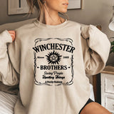 Supernatural Sweatshirt Sam and Dean Winchester Fan Sweater Pullover Jumper