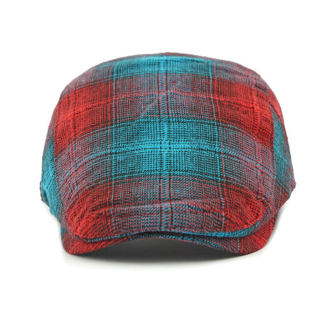 Bright Plaid Ivy Beret Caps