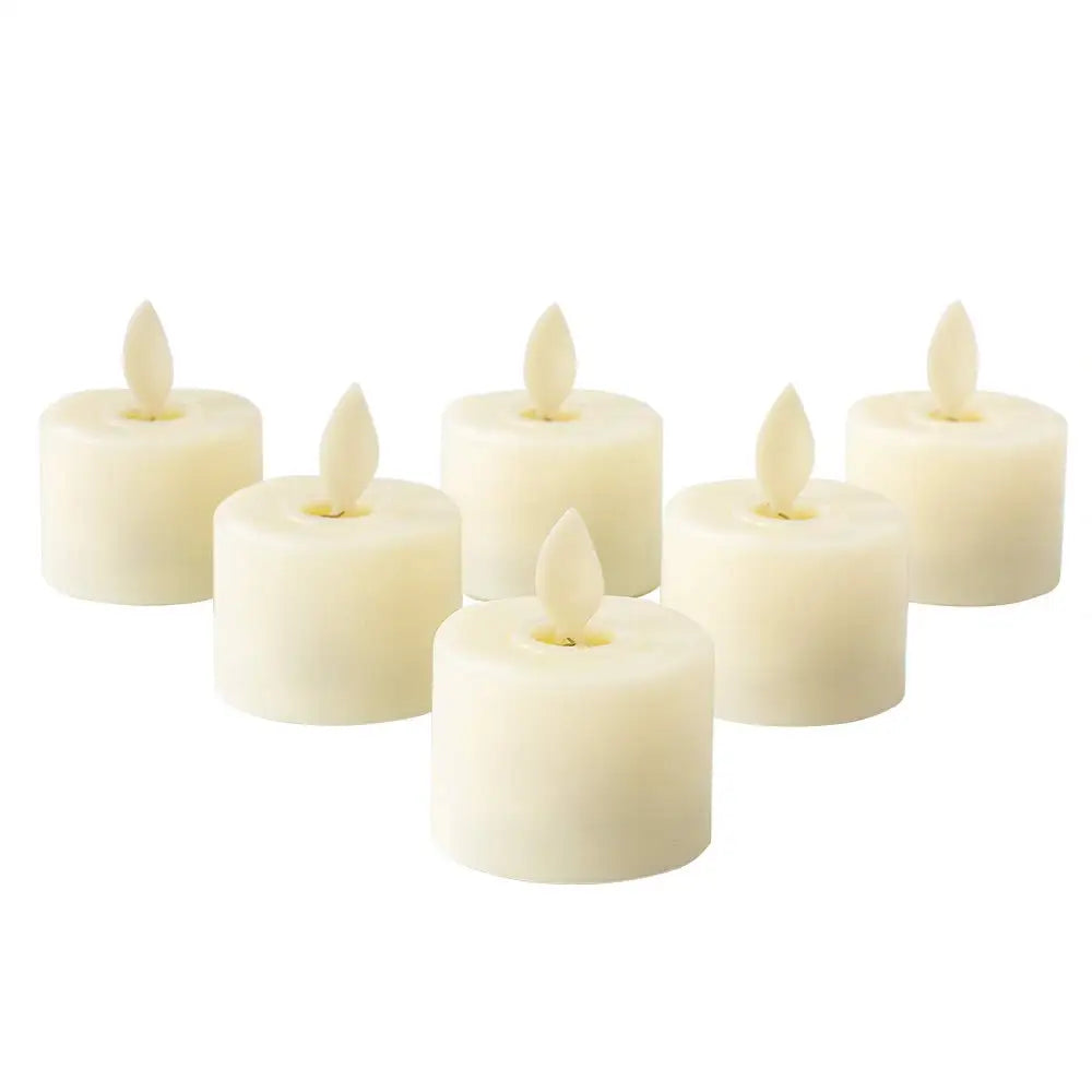 Flameless Moving Wick LED Candles With Remote Control