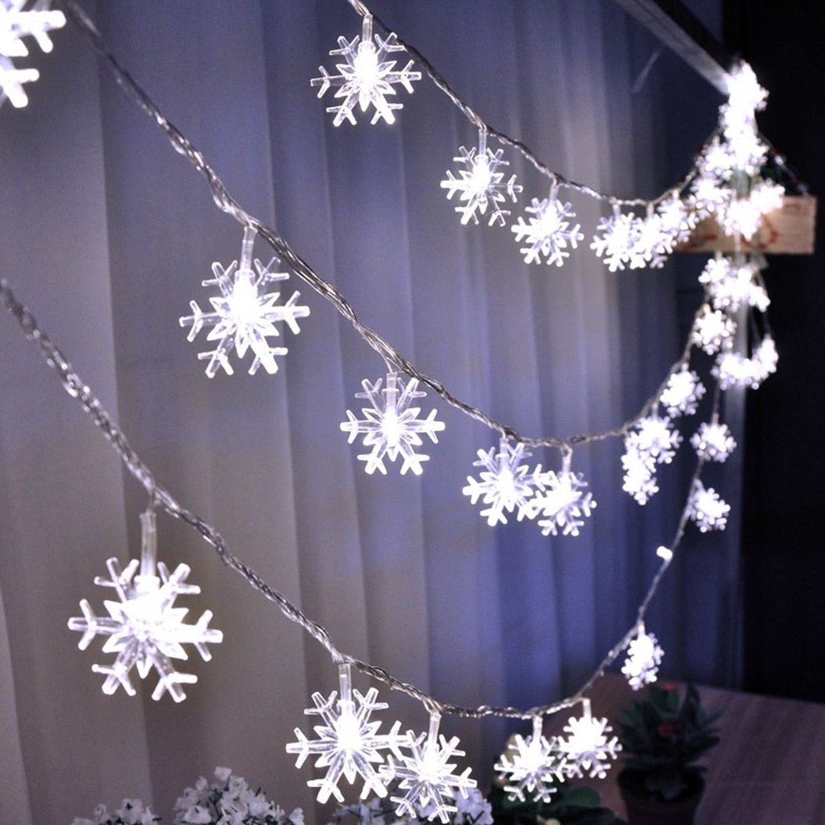 Snowflake Xmas Tree LED String Lights Christmas Decoration