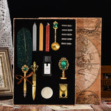 Wizard's Gift Calligraphy Feather Dip Pen Writing Set