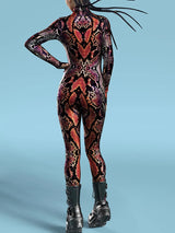 Snake Zentai Suit Women's Jumpsuit Festival Bodysuit Halloween Costume Rave Outfit Cosplay