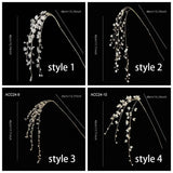 35-40cm Christmas Crystal Vine Pendants Glitter Beads String Handmade Xmas Tree Ornaments