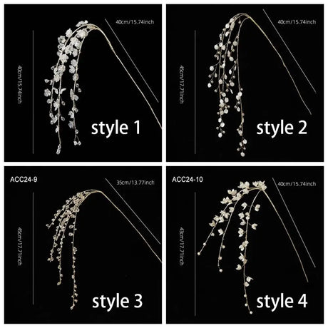 35-40cm Christmas Crystal Vine Pendants Glitter Beads String Handmade Xmas Tree Ornaments