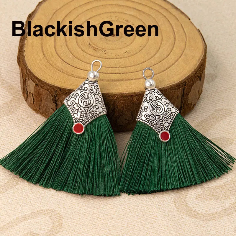 2/4/6Pcs Mini Craft Tassel Handmade Soft Silk Tassel for Earring Jewelry Making DIY Projects Keychain Bookmarks