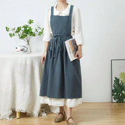 Maker's Apron Cotton Linen Gardening Kitchen Pinafore Aprons
