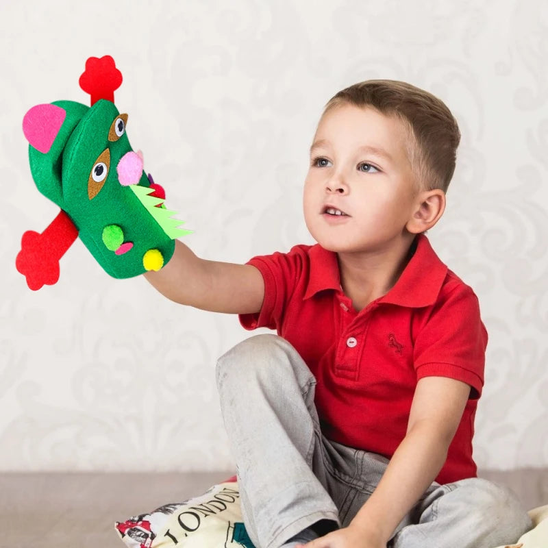 DIY Hand Puppet Making Kit Make Your Own Felt Animal Storytelling Craft Kits for Kids