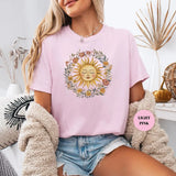 Celestial Sun Face T-Shirt