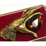 The Ruby Thief Crystal Brooch