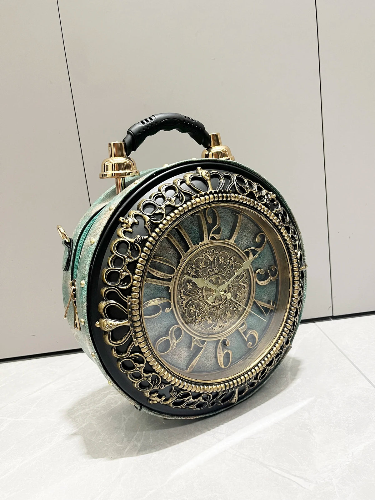 Steampunk Station Clock Handbags Shoulder Bags
